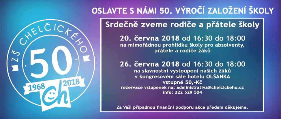 OSLAVTE S NÁMI 50. VÝROČÍ ZALOŽENÍ ŠKOLY webINFO kopie - OSLAVTE S NÁMI 50. VÝROČÍ ZALOŽENÍ ŠKOLY