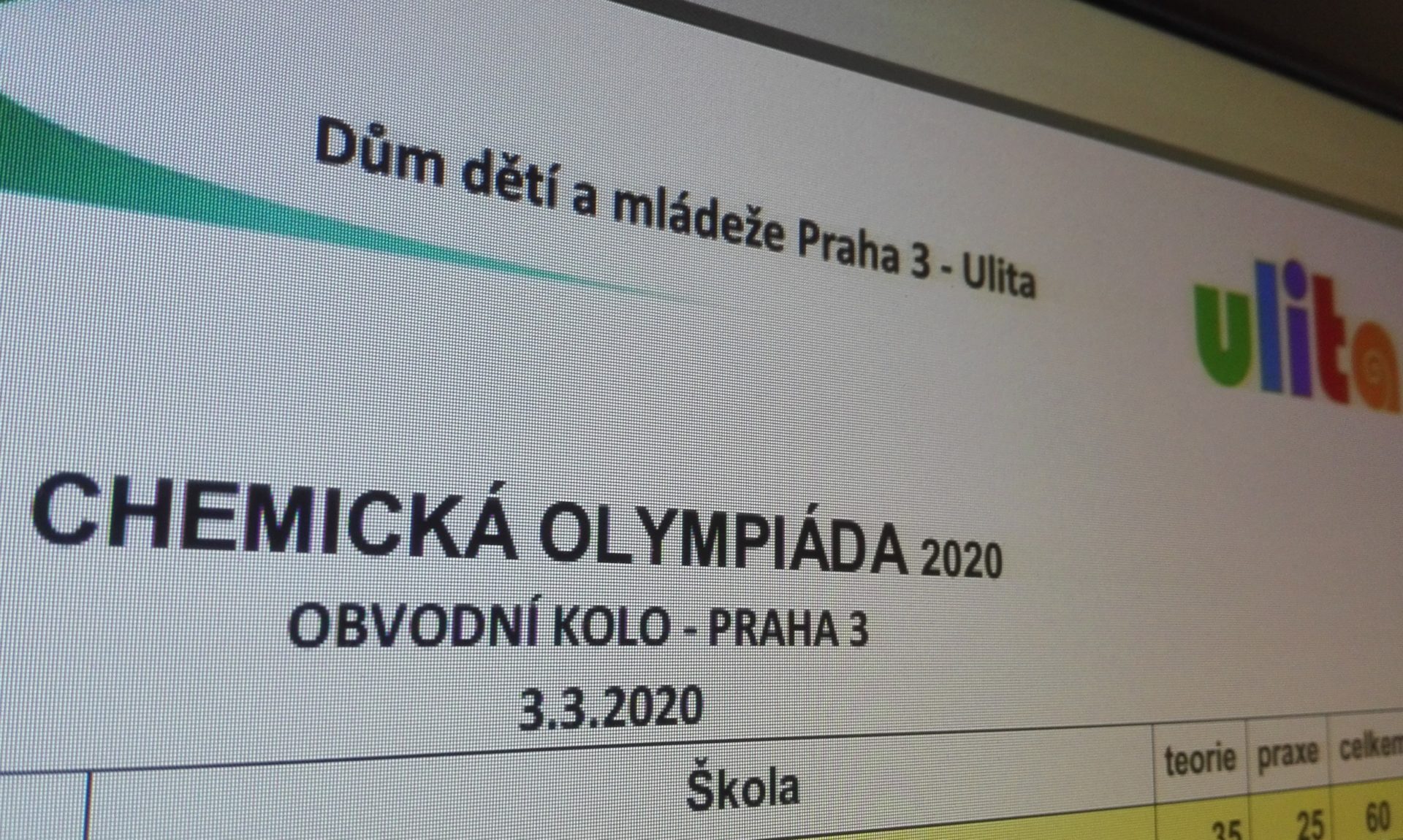 Úspěch v chemické olympiádě ChO - Úspěch v chemické olympiádě